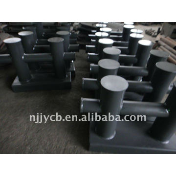 Steel double bollard